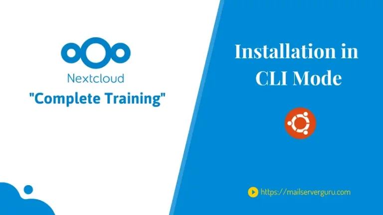 nextcloud installation cli