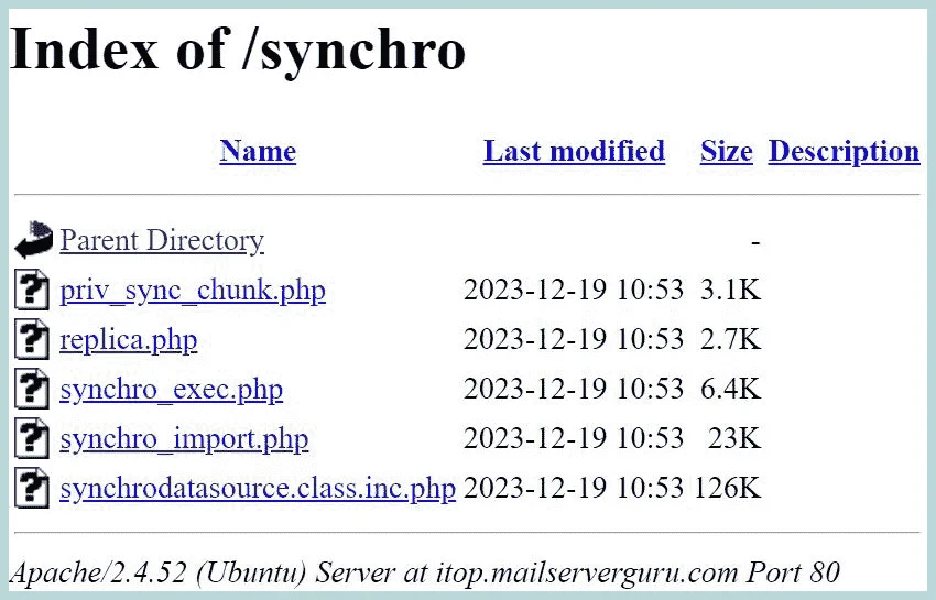 itop install ubuntu directory listing