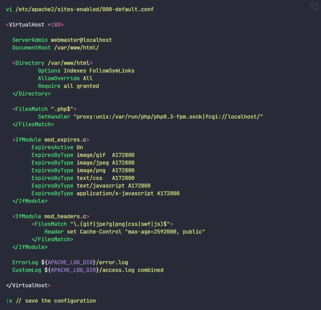 itop installation ubuntu-24 virtualhost configuration